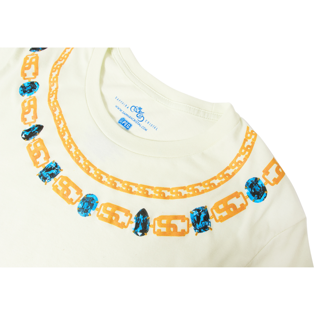 Jewels Chains Tee - Citron