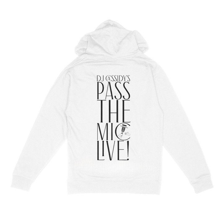 White Pass the Mic Hoodie